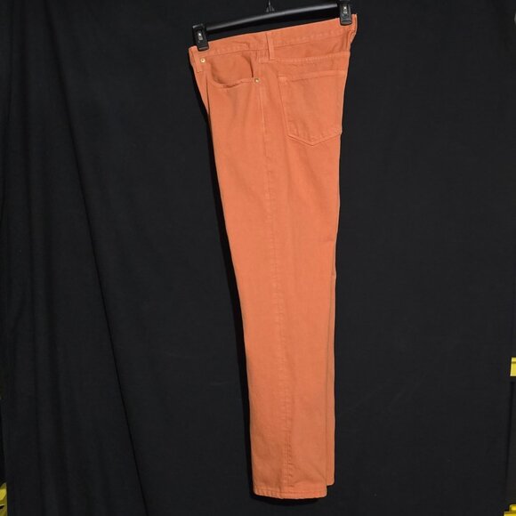 Sid Mashburn Made in USA Slim Straight 5 Pocket Pant - Peach - Sz 34x32 - Picture 8 of 8
